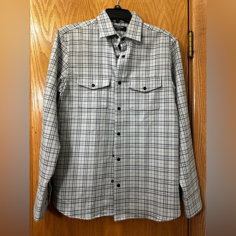 Nordstrom Plaid Overshirt / Shirt Jacket